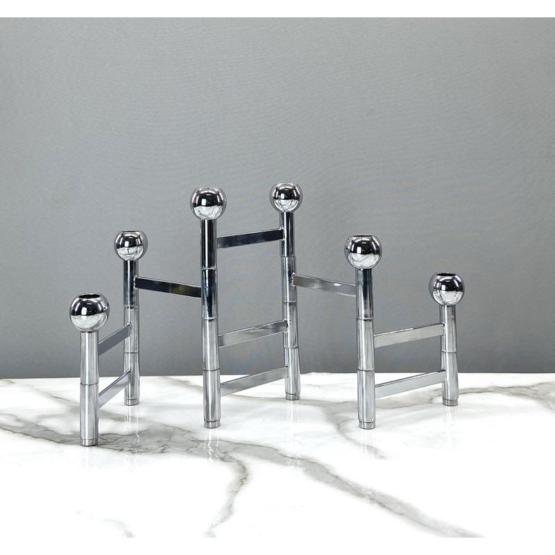 

Золотой и серебряный складной креативный металлический мраморный подсвечник с несколькими головками, скандинавские современные украшения, модель мягкой мебели для комнаты