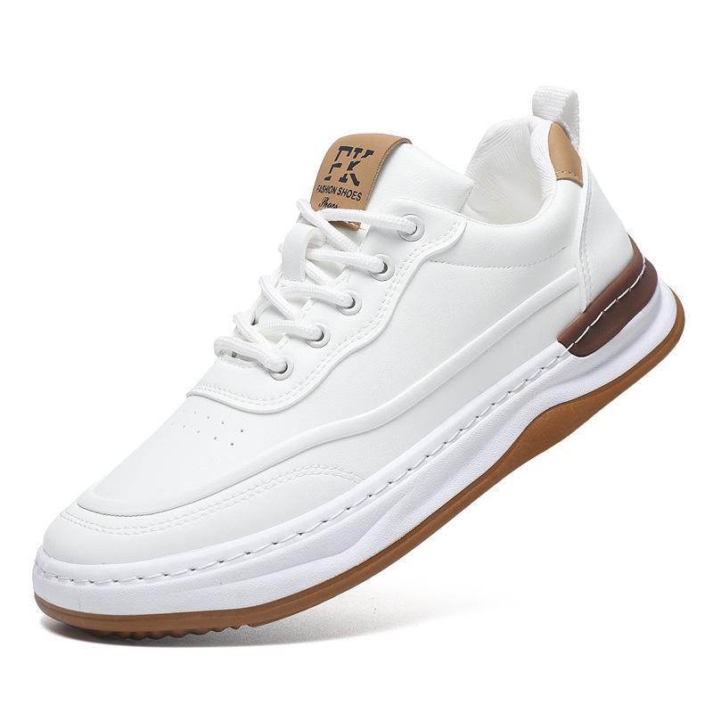 Trend Versatile Casual Shoes European Station Fashion Little White Shoes Breathable Board Shoes Men's Cowhide Sports Shoes Men's New Men's Shoes