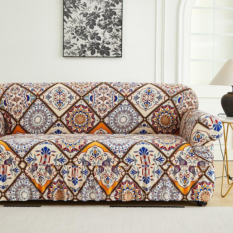stretch floral Couch Cover Sofa Covers Washable Furniture Protector for Dogs Corner sofa skirt 1/2/3/4 seater sofa slipcovers