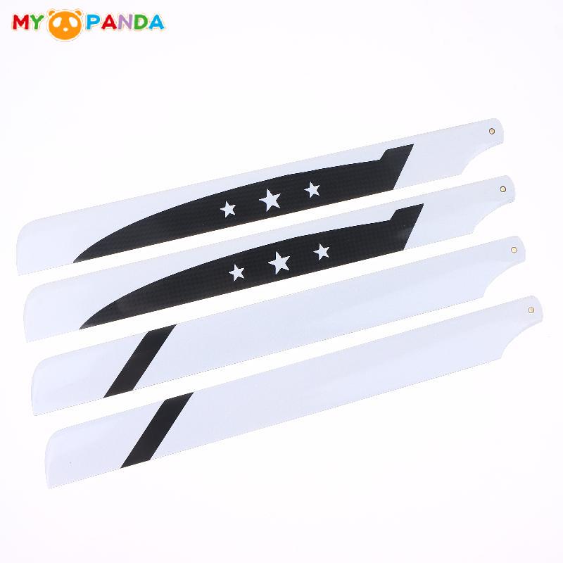 For 450 Series RC Helicopter Glass Carbon Main Rotor Blade Replacement Parts DIY RC Helicopter Propeller Accessories 1Pair