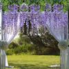 110cm Artificial Flower Vine Ivy Leaf Garland for Home Wall Plant Fake Wisteria Flower  Wedding Party Hotel Flower Arch Decor