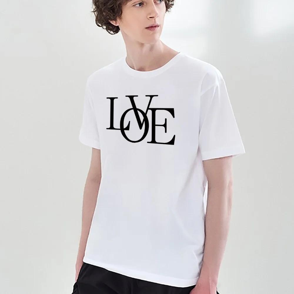 

T-shirt for Men Harajuku Summer Clothes for Male Short Sleeve Tshirt Fashion Summer Top T-shirt Text Printed Hip Hop Streetwear XXXXXL белый