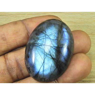 Natürlicher Labradorit 29x40MM Ovaler Kristall-Cabochon Lose Edelstein 90 Karat. SK-3331
