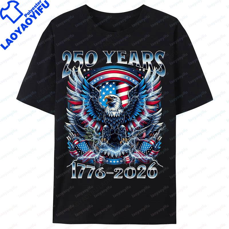 America 250th Anniversary TShirt USA 250 Years Shirt 4th of July Graphic T Shirts for Womens Clothing Camisetas