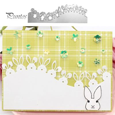 Rabbit Border Cutting Dies DIY Scrapbook Emboss Paper Card Photo Decor Stencil