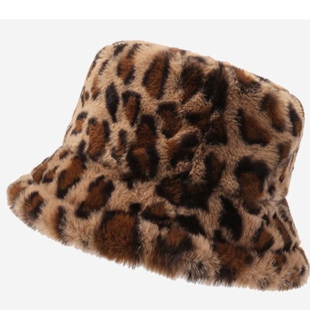 Thicken Women Plush Bucket Hat Korean Style Fluffy Fisherman Caps Winter Warm Hat  Outdoor