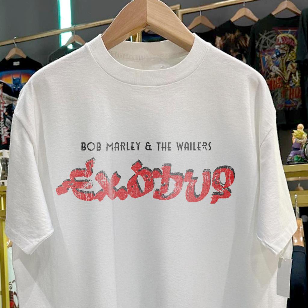 T-shirt promo anni '70 Exodus Bob Marley And The Wailers Bianca XXL