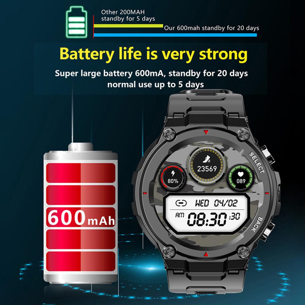 PGD446 1.28-inch Bluetooth-compatible Calling Smart Watch Heart Rate Health Monitoring Outdoor Sports Watch