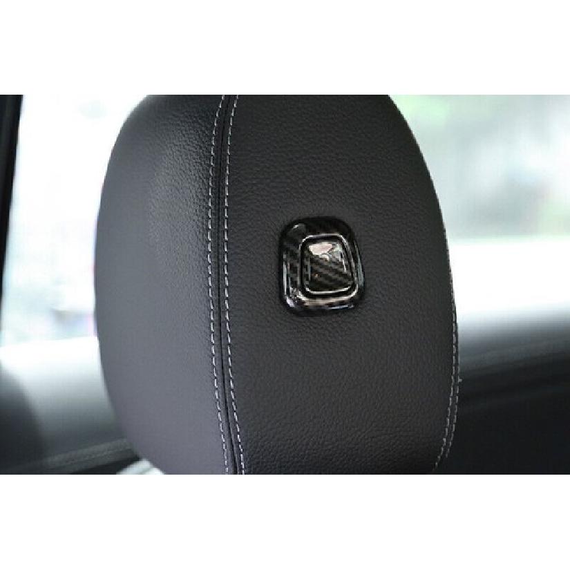 For Benz GLB W247 2020-2022 Carbon Fiber Seat Headrest Button Frame Cover Trim