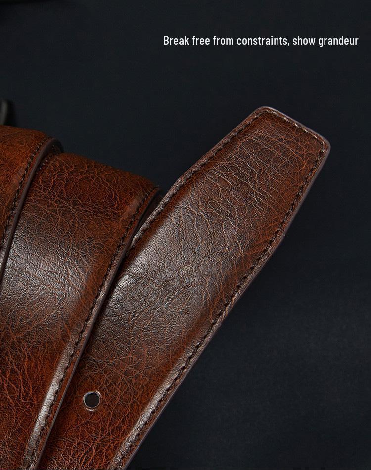 Korean Style Men's Versatile Pin Buckle Belt: Casual & Business for All Ages