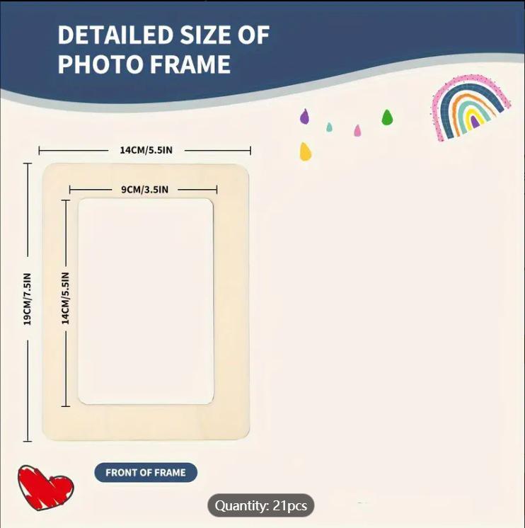 Dziecięcy zestaw do malowania graffiti z drewna DIY: Rękodzieło i Ramki na Zdjęcia