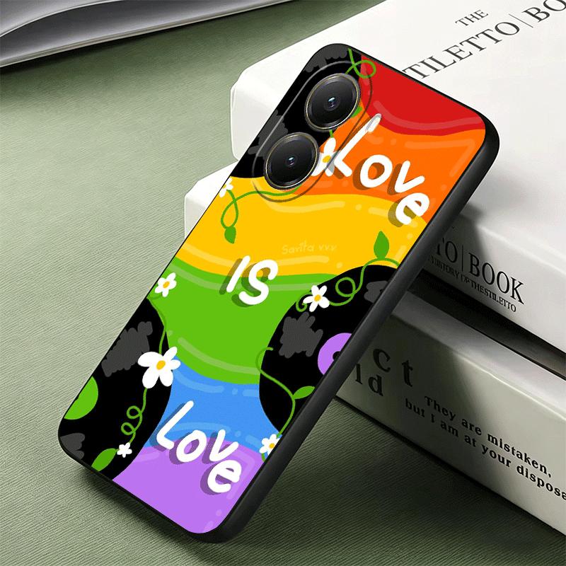 LGBT Rainbow Love Is Love Soft Phone Case for Xiaomi Poco X5 X6 X7 X8 Pro Max X3 F7 F8 Ultra M8 M7 M6 M5 Redmi 15 15C 14C 13C 12