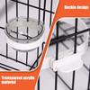 Bird Parrot Feeding Bowl Detachable Transparent Bowl Plastic Food Cup for Cage Convenient Hanging Seed Water Feeder for Parrots