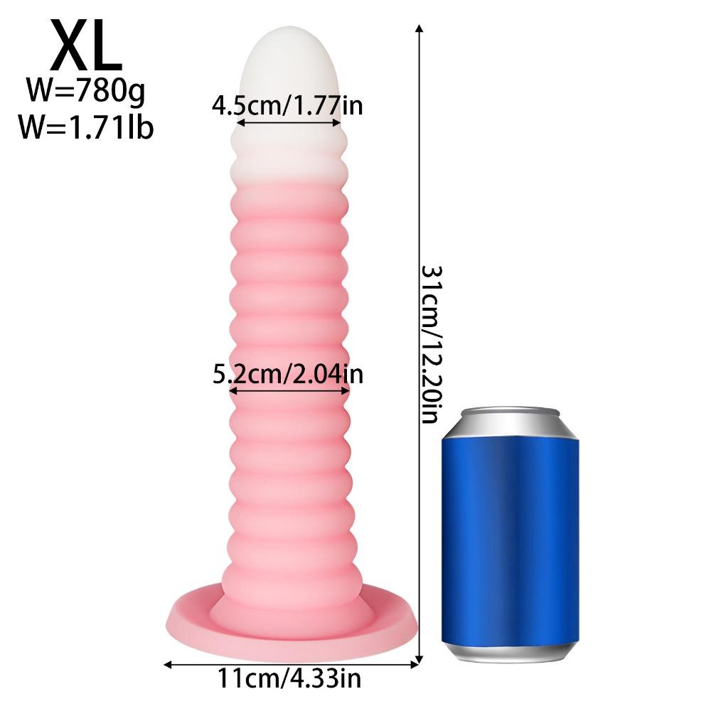 Spiral Silicone Anal Toy Soft Large Pleasure Tool for Men