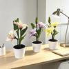 Lily Artificial Plant Decor For Home Office With Realistic Faux Flowers And Elegant Base