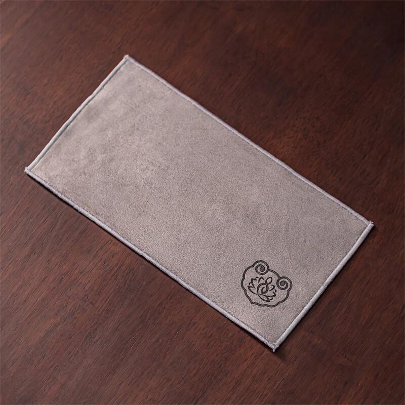 Pano de Chá Shangqi com Estampa em Camurça