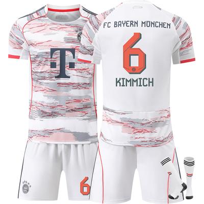 25-26 FC Bayern Mnichov Venkovní dres Fotbalový dres pro děti a dospělé KIMMICH #6