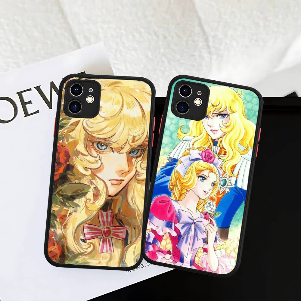 Classic Anime The Rose Of Versailles Matte Transparent Phone Cover For IPhone Case 16 15 14 13 12 11 Pro Max X XS Max Plus