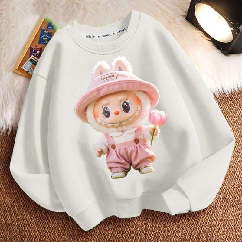 Children's Fashion Hoodies for Spring and Autumn: Round-neck, Long-sleeved, Loose Hoodies for Boys and Girls