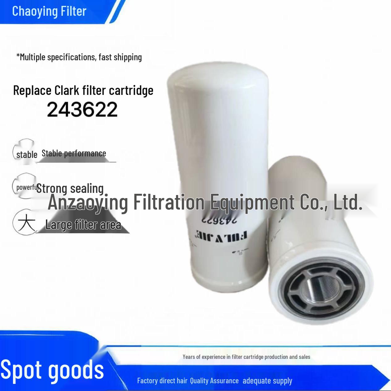 

Chao Ying 243622 Hydraulic Filter Element for Dana Transmission P165569 HF6586 P16570