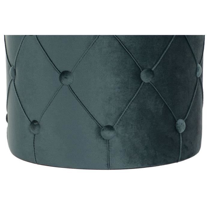 Fotpall - 36 x 36 x 44 cm - Sammet - MDF-trä - Set om 2