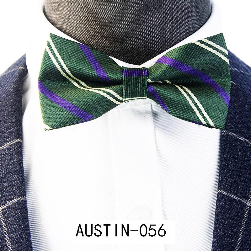 Men's Jacquard Bow Tie & Boutonniere Set for Weddings