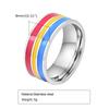 Quanshi 8mm Pierścionek z biżuterią z kolorową flagą PR-033