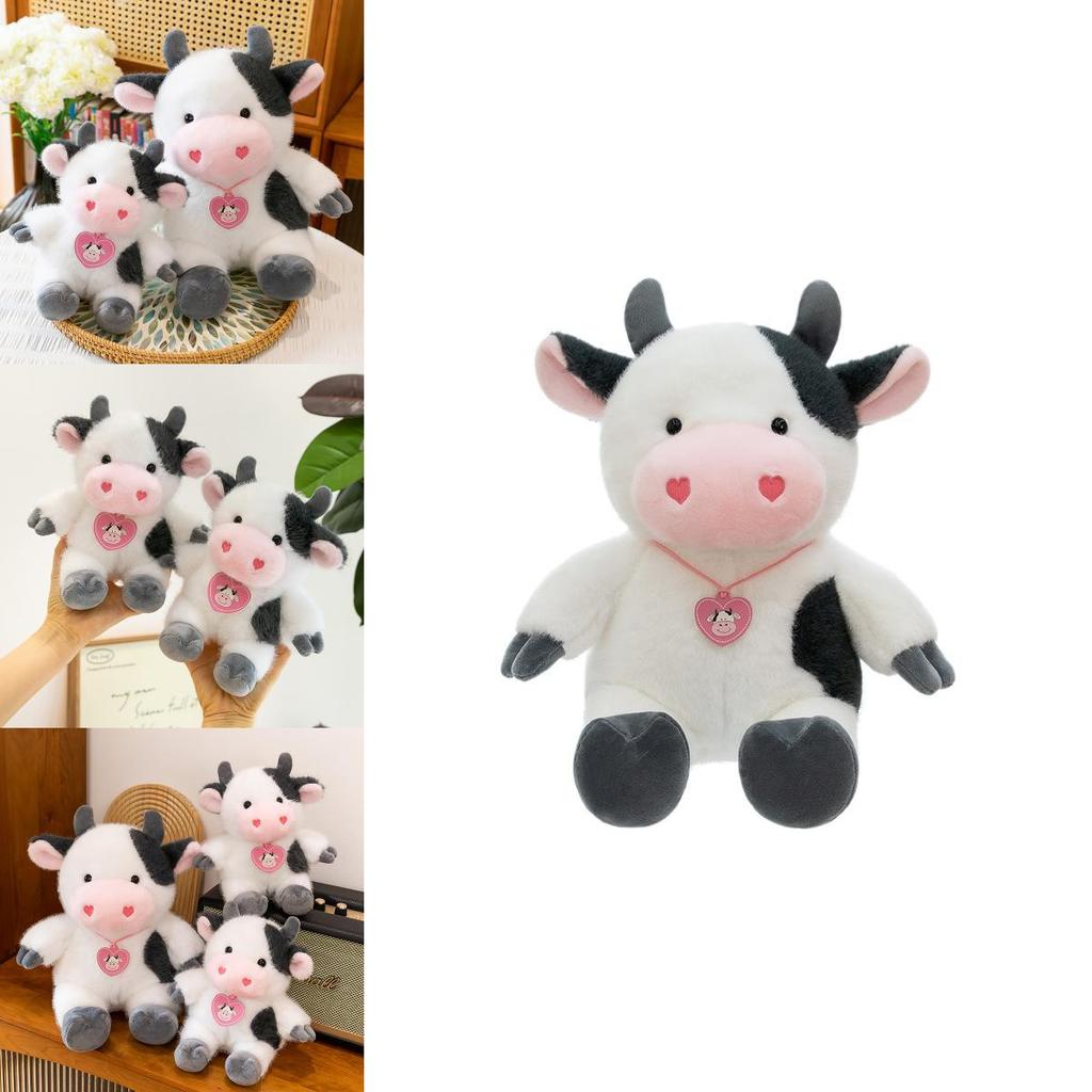 Cute Sitting Cow Plush Toy With Pp Cotton Filling For Children And Kids Gift