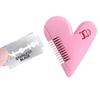 Pink Mini Hair Trimmer Love Heart Shape Hair Cutting Comb Body Bikini Hair Removal Pubic Hair Brushes With Blades Trimming Tools