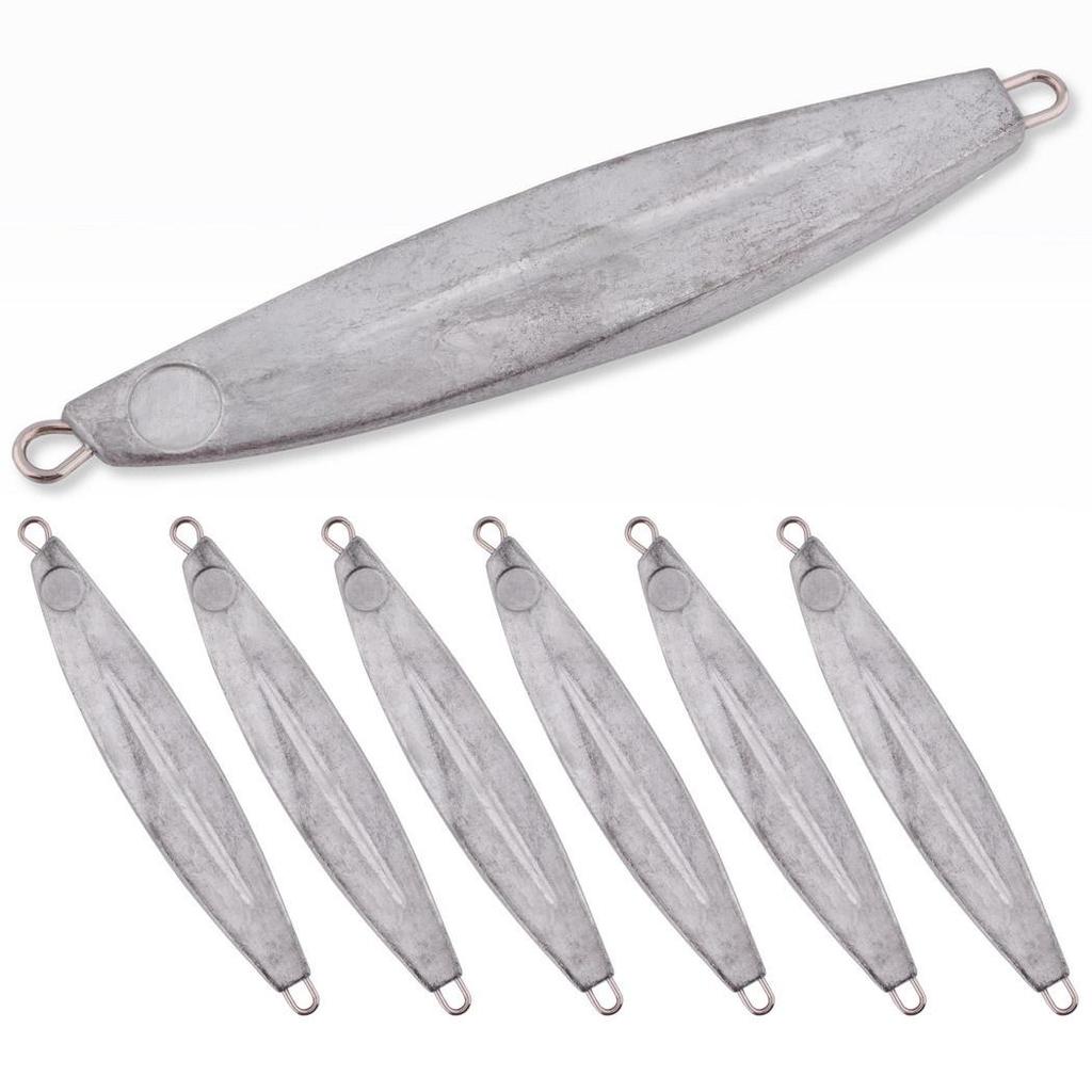 Iron Plate Lead Fish Blank Blade Counterweight Hook for Freshwater/Sea Long Cast Fishing