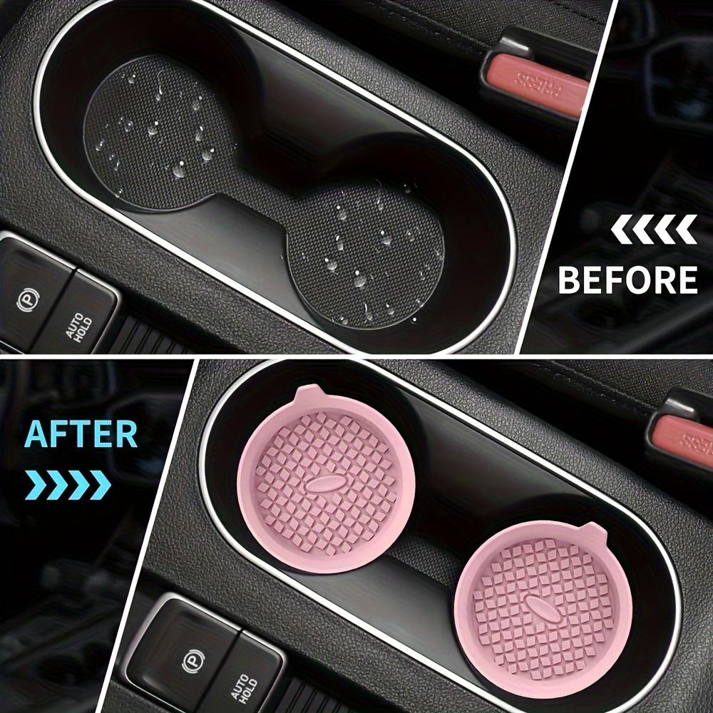 Coaster Waterproof and Non-slip Cup Holder Splash-proof Bracket Car Interior Accessories 2/4pcs Multicolor