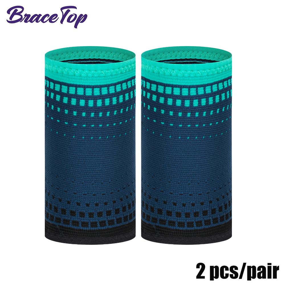 1 Pair Sports Wristband Sweat Absorbent Tennis Volleyball Gym Wrist Support Brace Towel Wrap for Men Women