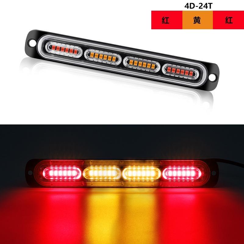 12-24V 24LED Autolichter Superhelle Blitzlichter Ultradünne Auto-Rückleuchten/Warnleuchten