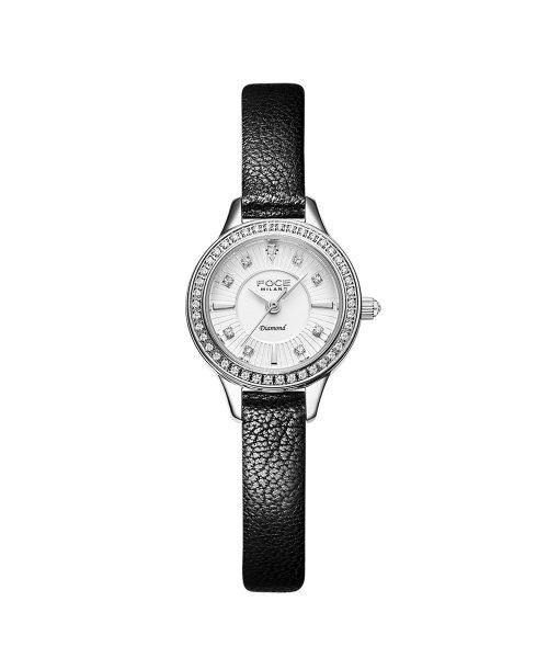 [FOCE Lady] FOCE Lady 23mm Women s Diamond Leather Watch FM1928L-WH FREE