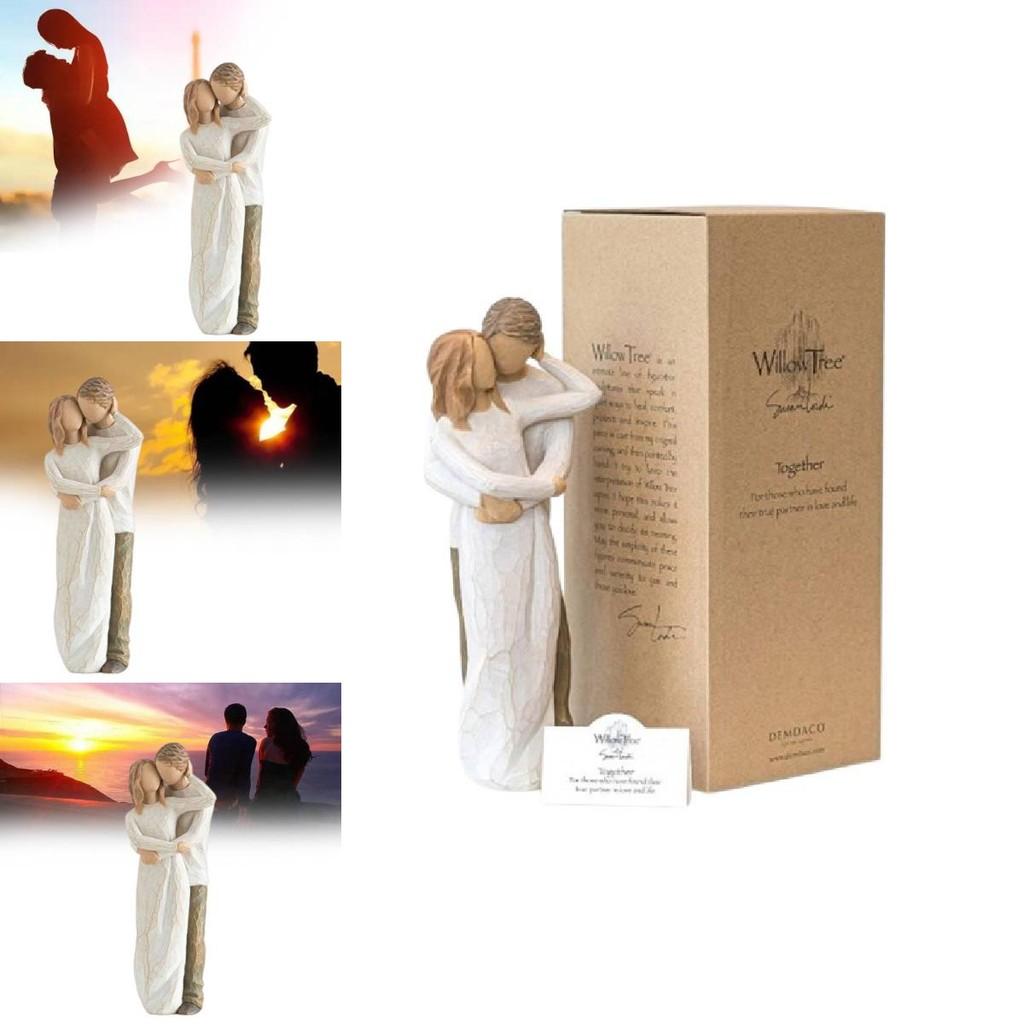 Willow Tree Juntos Figurita de Resina Regalo Para Parejas y Amigos Decoración Moderna Elegante