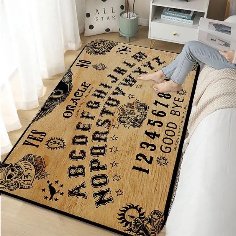 Halloween Ouija Board Indoor Long Rugs Nordic Style Home Doormat Bathroom-Toilet Mats Bedroom Toilet Rug