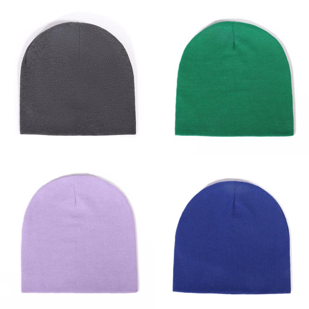 Übergroße Strickmütze mit Polyesterstoff Trendige lässige Mütze für Winterfeiertage