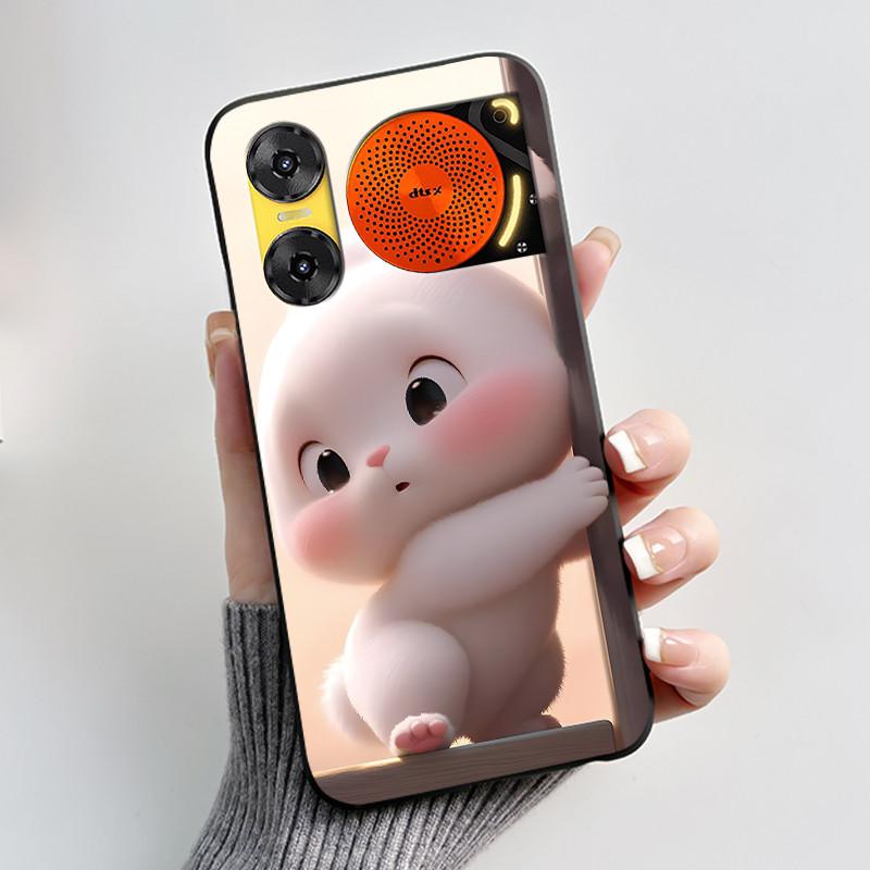 Custodia per Telefono Per ZTE Nubia Music 2 Custodia Z2460 Z2353 Estetica Gatto Carino Astronauta Nera Morbida TPU Silicone Copertura Protettiva Integrale