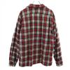 McGregor 60s USA Made Wool Vintage Open Collar Check Pattern Long Sleeve Open Collar Shirt Men's Used