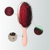 Luxury Gold And Silver Color Boar Bristle Paddle Hair Brush Oval Hair Brush