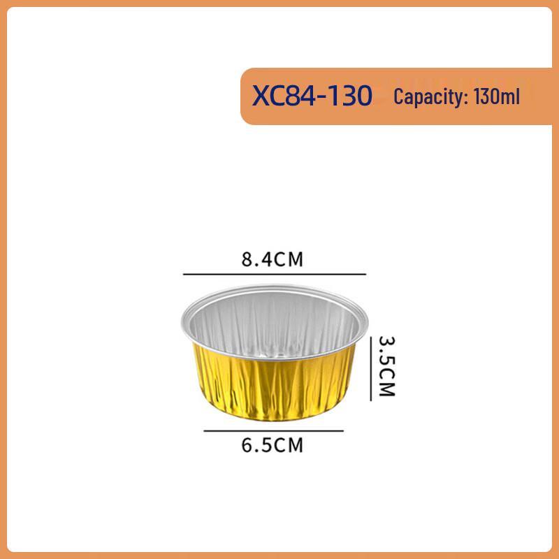 Lygil Round Gold Foil Disposable Food Containers