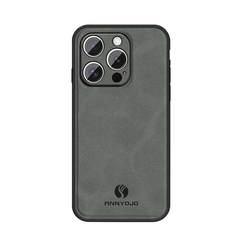

Non-Slip Shockproof Leather Case for Iphone 16 Pro Max 17 16 Plus Iphone17 Iphone16 Mobile Phone Accessories Cases iPhone 16 Plus сірий колір