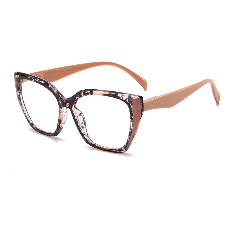 Cat Eye Reading Glasses Square Oversized Women Anti Blue Light Eyeglass Men Presbyopia Hyperopia Eyewear Vintage Lenses +1.0