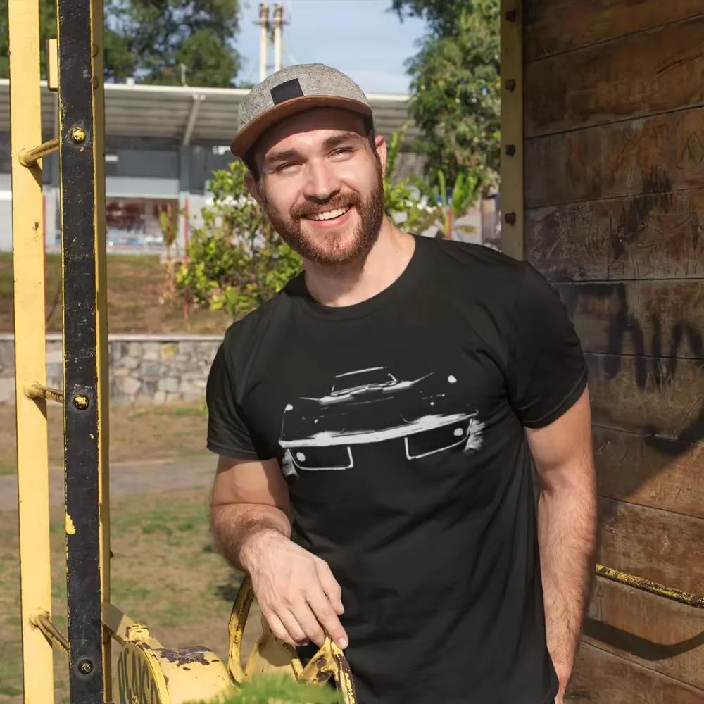 

Мужская футболка Chevy Corvette C3 Stingray - Ретро родстер Футболки с винтажными автомобилями 2025 Лето Короткий рукав Новый продукт Удобный XL