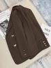 Korean Grey British-Style Women's Fashion Suit Jacket