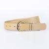 European & American Women's Round Buckle Fashion Waist Belt for Jeans - High-End, Versatile, Simple & Stylish Pin Buckle Pants Accessory