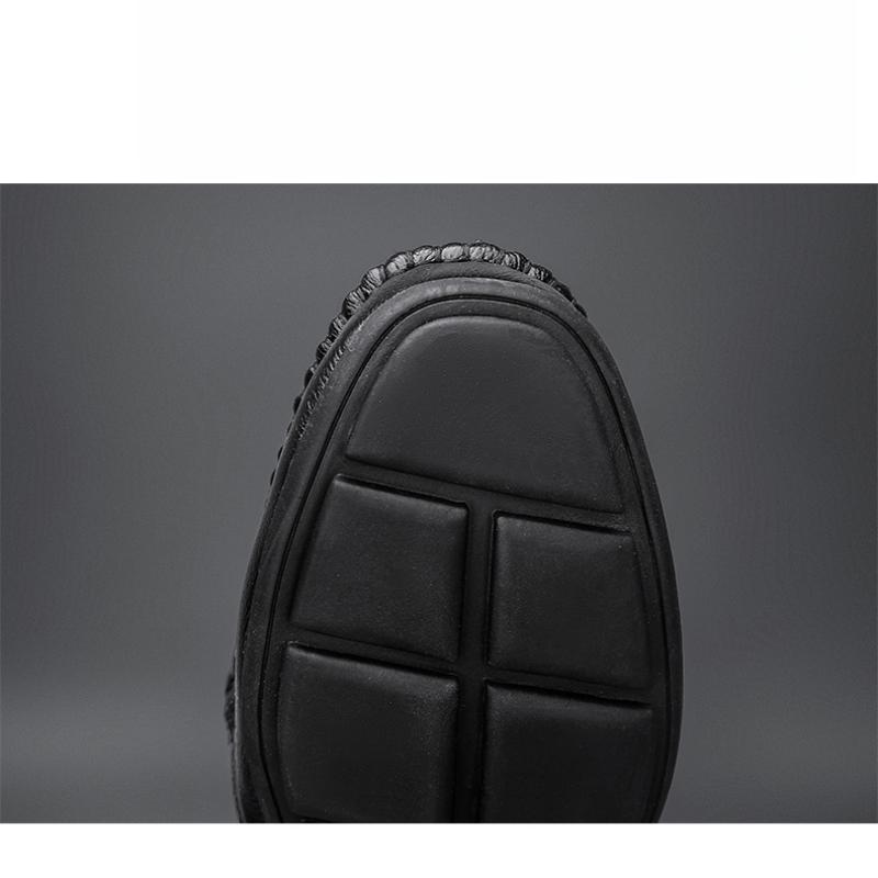 39-46 Fashion Men's Casual Slip On Leather Shoes Loafers Moccasins Flat Driving Shoes