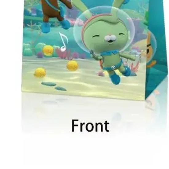 Cartoon 12pcs Octonauts Gift Bags Children Birthday Party Candy Bag Kraft Paper Packaging Boxes Treat Bag Supplies Gift