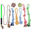 Interactive Dog Rope Toy With Knots Teething Relief Mental Stimulation - Small 40cm Medium 60cm Large 80cm Rabbit Fur