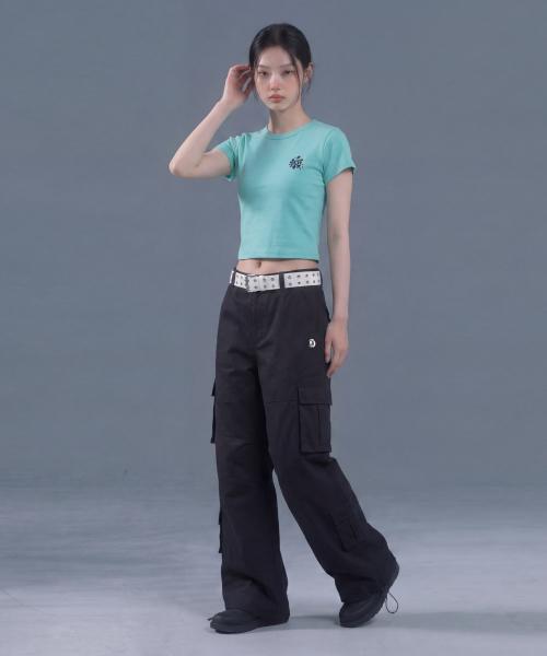 Ineodeijeu Women'S Multi-Pocket Cargo Pants (Black)